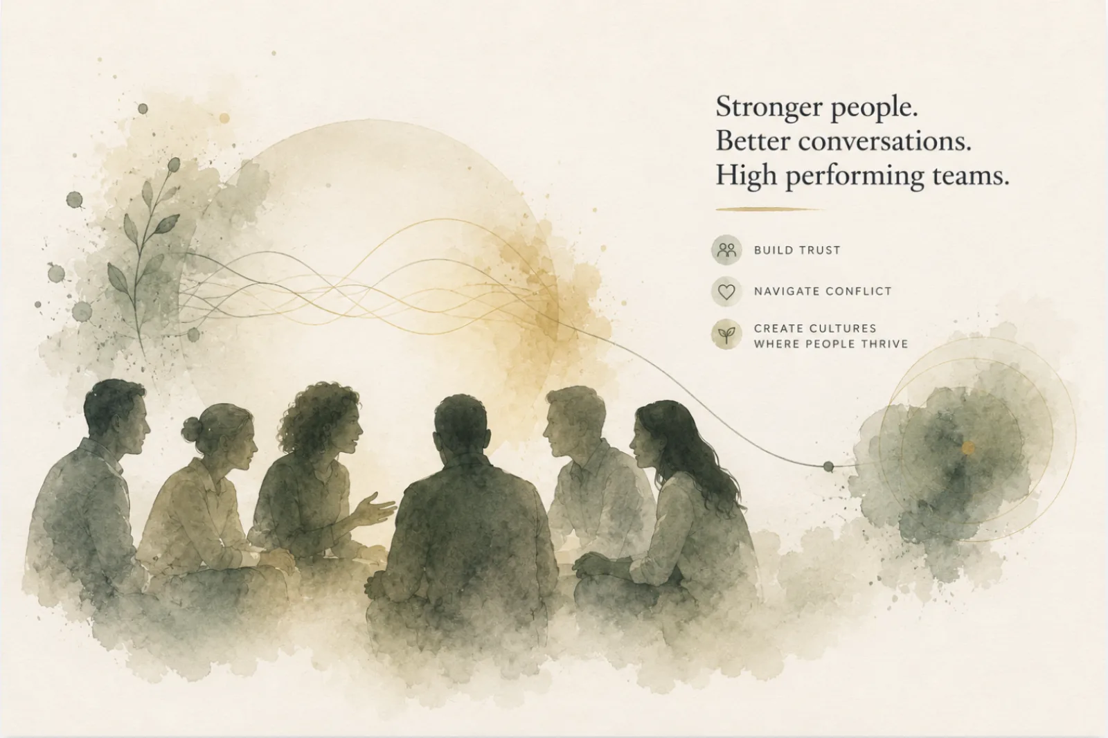Human Connection & Performance — conceptual illustration