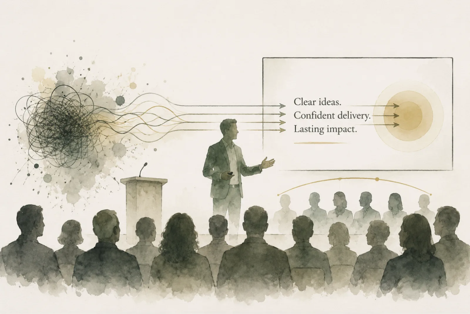 Presentations, Pitches, Sales & Bid Winning — conceptual illustration
