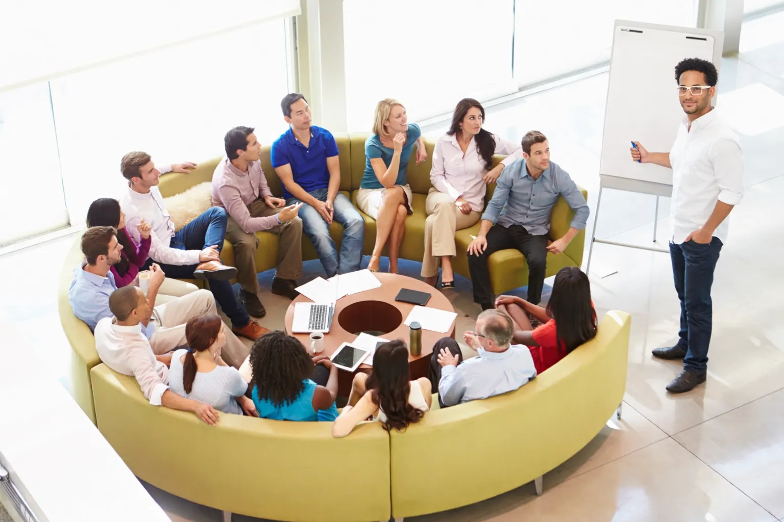 Group coaching session